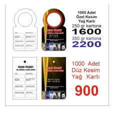 Oto Yağ bakım kartı